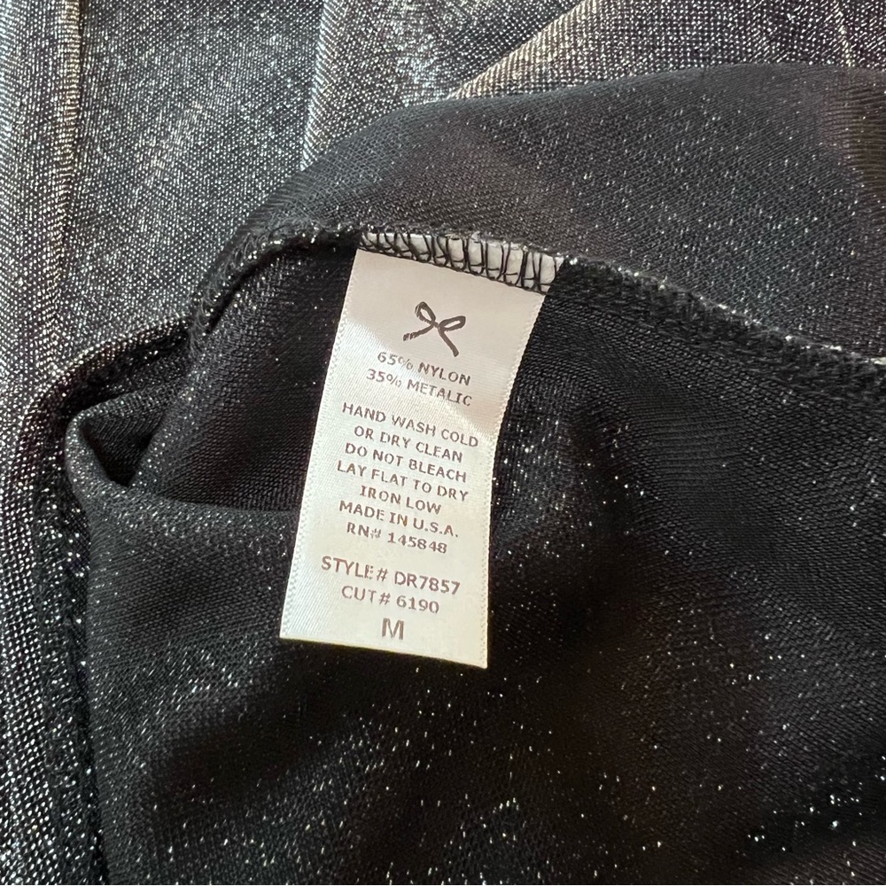 EVERLY Metallic Black CrewNeck Sleeveless Maxi Dress NWOT size M - Picture 7 of 11